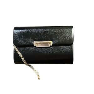 Black clutch bag